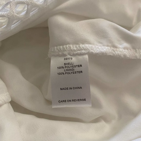 Alexia Admor White Eyelet Mini Cocktail Party Dress size Small - Picture 3 of 10